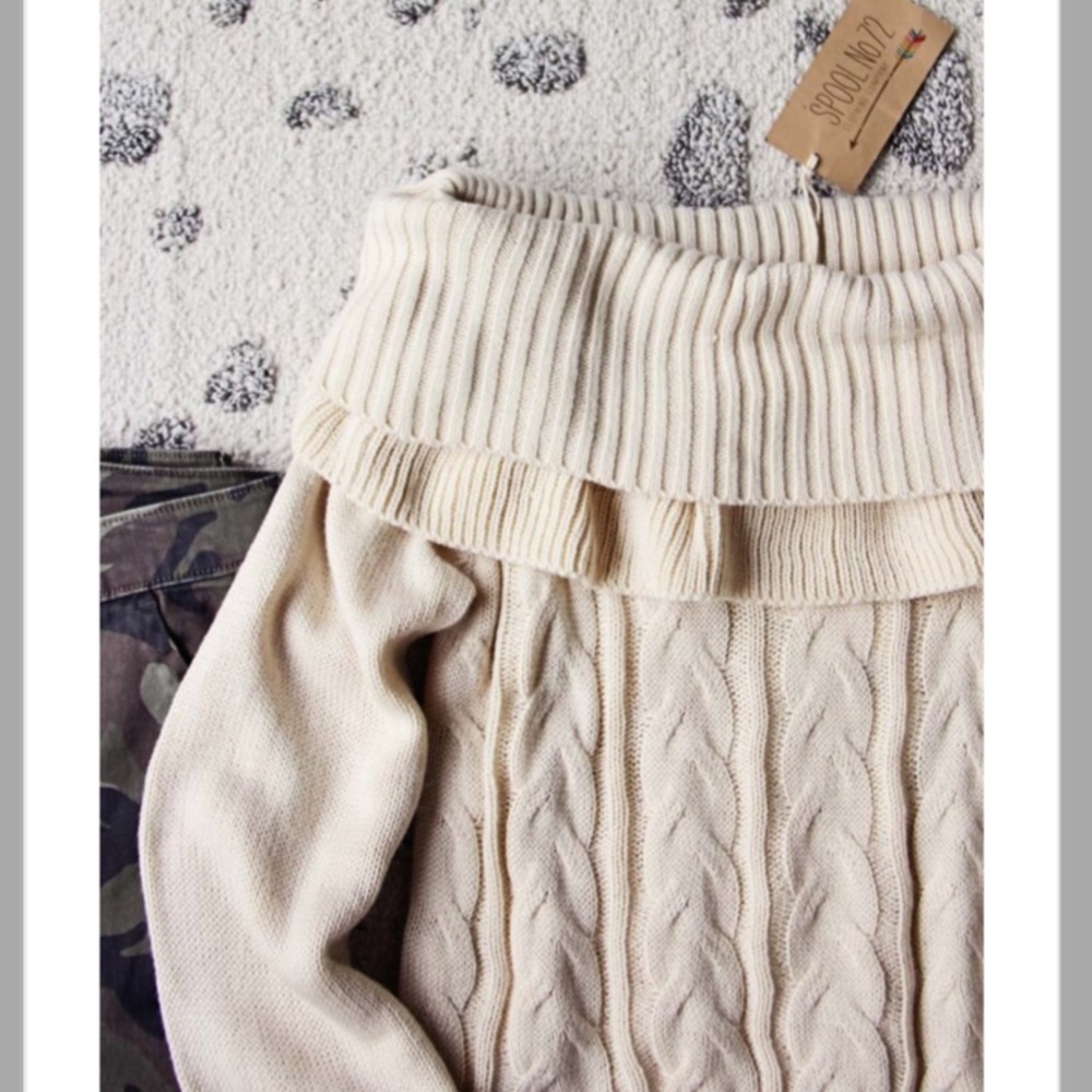 Off the shoulder sweater